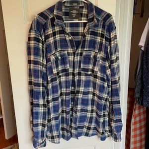Oversized Flannel Shirt, Relaxed Fit